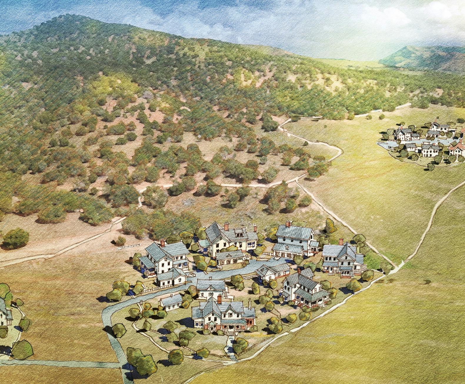 cedar crest village location with homes in cluster sites